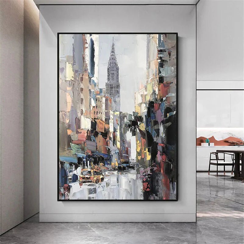 City Motion – Abstract Cityscape Wall Art - Tactile Atelier
