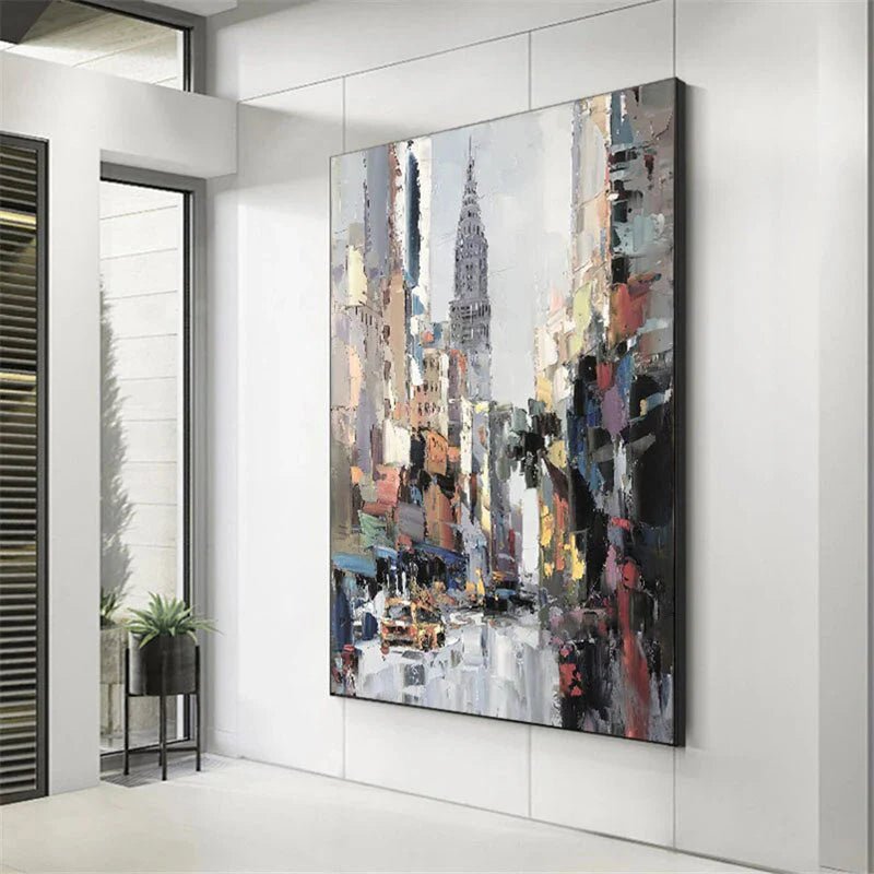 City Motion – Abstract Cityscape Wall Art - Tactile Atelier