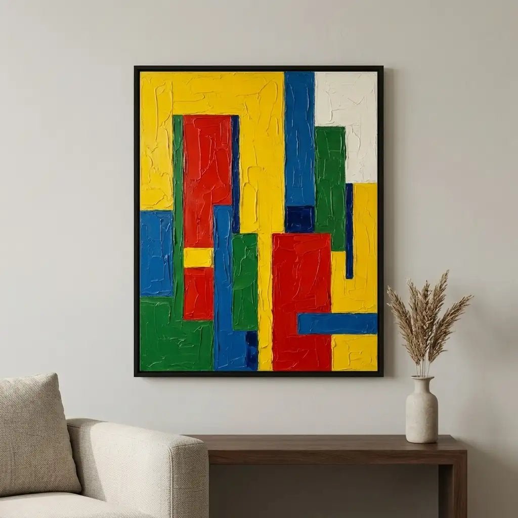 Color Block Abstract Wall Art TC190 - Tactile Atelier