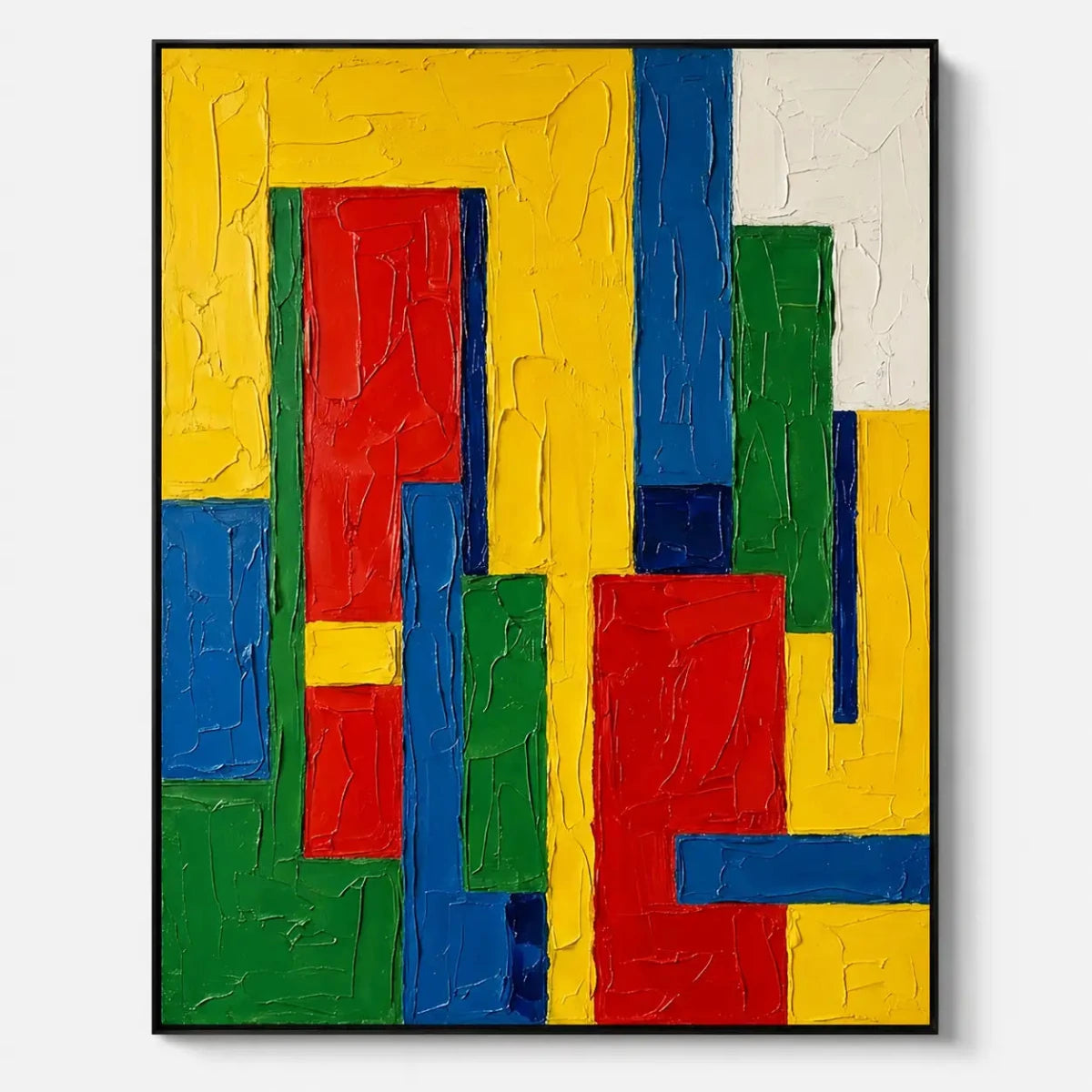 Color Block Abstract Wall Art TC190 - Tactile Atelier
