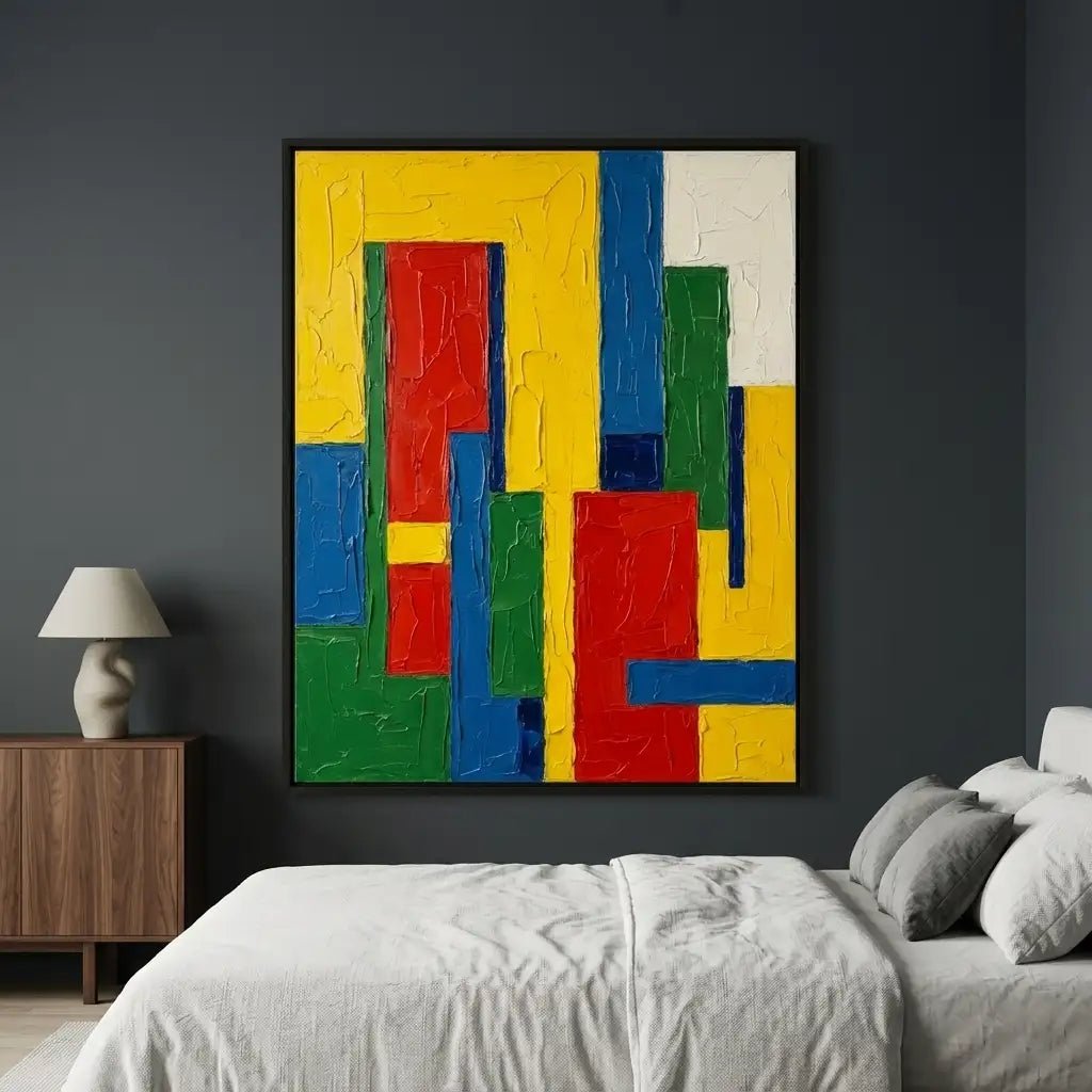 Color Block Abstract Wall Art TC190 - Tactile Atelier