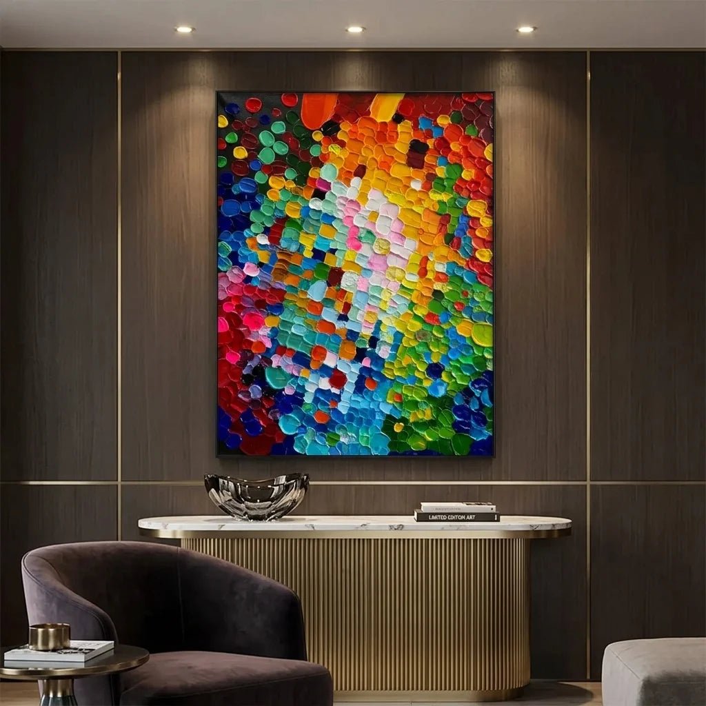 Color Pulse – Textured Abstract Wall Art - Tactile Atelier