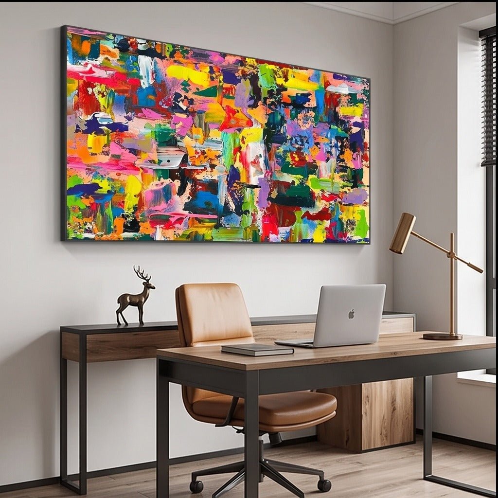 Colorful Abstract Wall Art #TO322 - Tactile Atelier