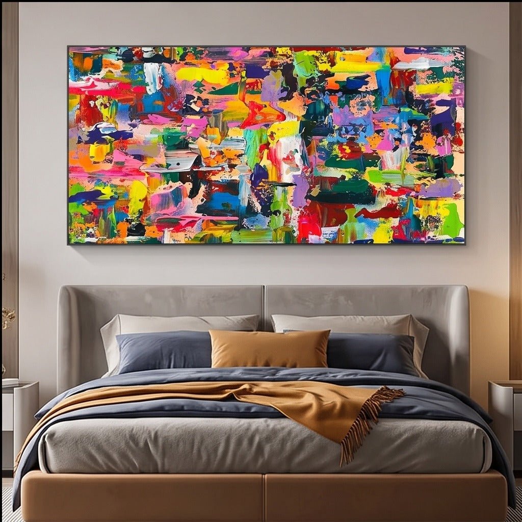Colorful Abstract Wall Art #TO322 - Tactile Atelier