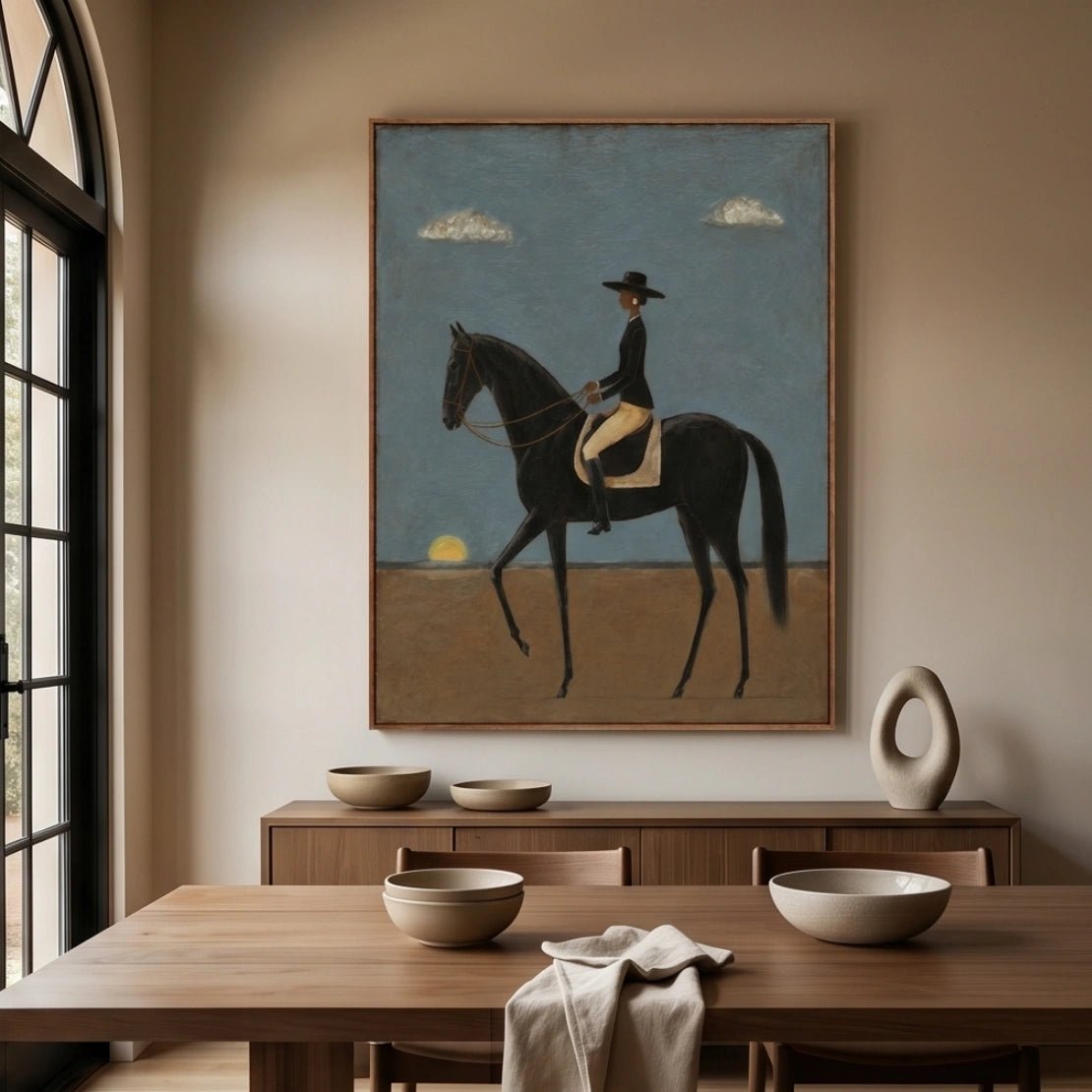 Contemporary Equestrian Wall Art MT029 - Tactile Atelier