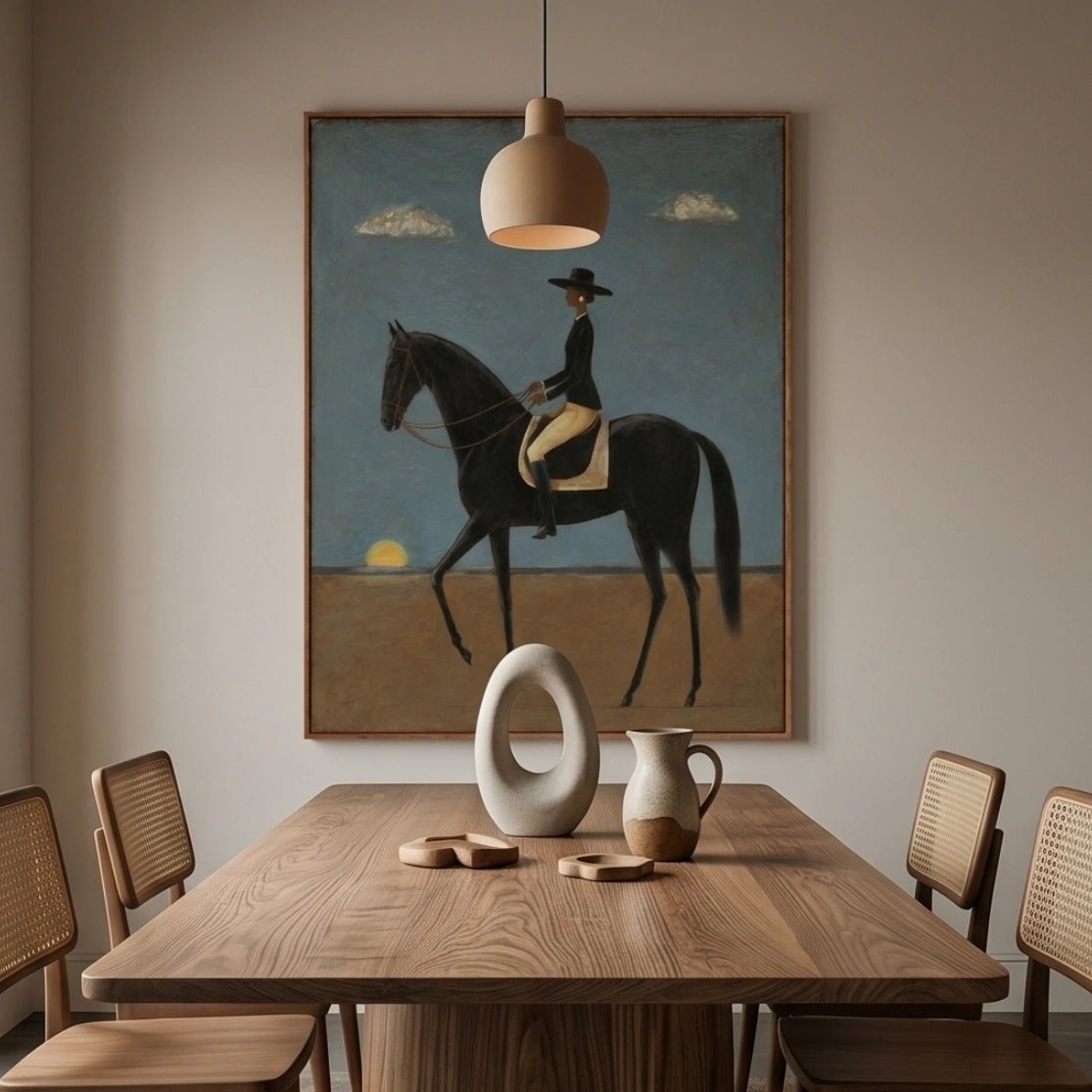 Contemporary Equestrian Wall Art MT029 - Tactile Atelier