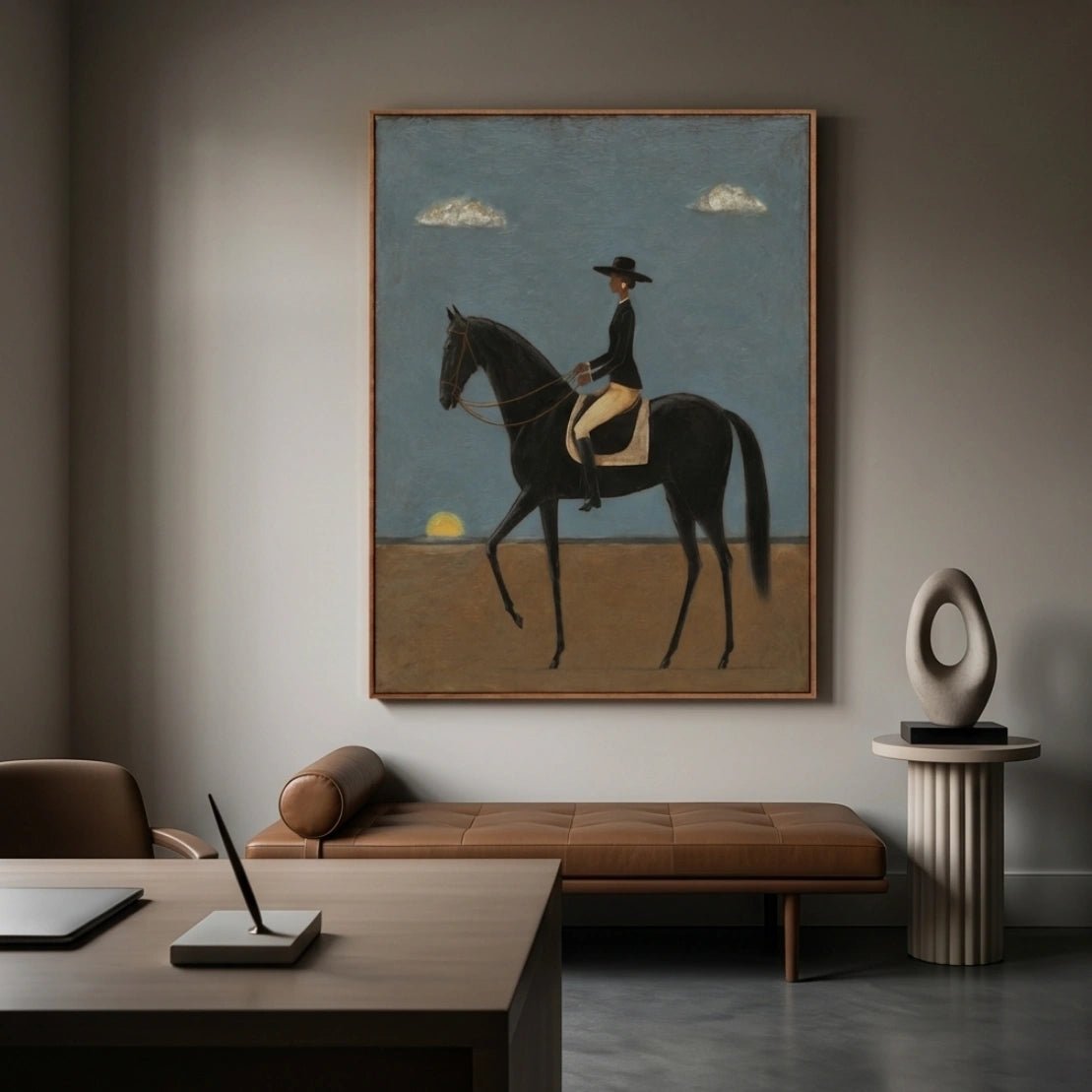 Contemporary Equestrian Wall Art MT029 - Tactile Atelier
