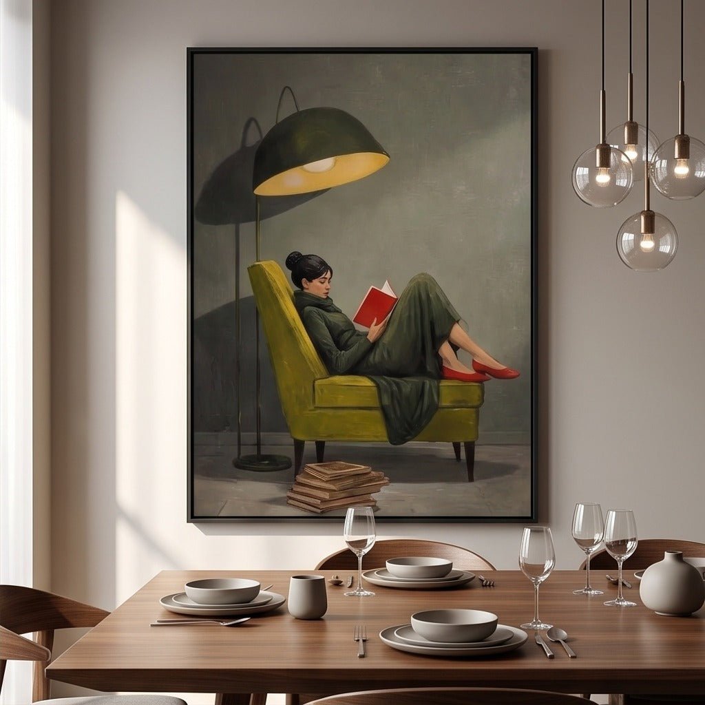 Cozy Woman Figurative Wall Art TO775 - Tactile Atelier