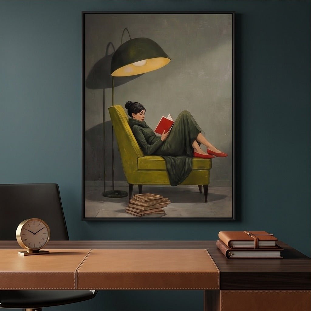 Cozy Woman Figurative Wall Art TO775 - Tactile Atelier