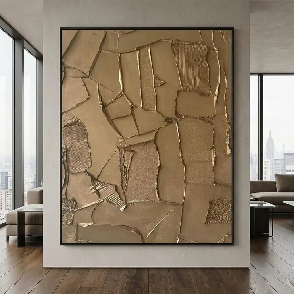Earth Tone Textured Abstract Wall Art MT116 - Tactile Atelier