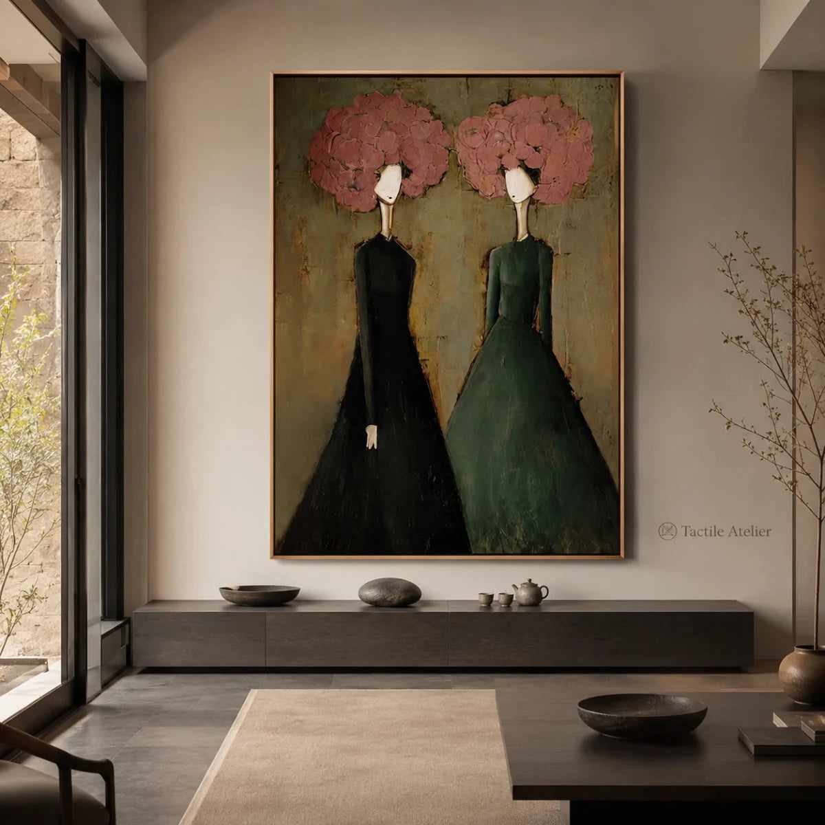 Figurative Floral Wall Art MT240 - Tactile Atelier