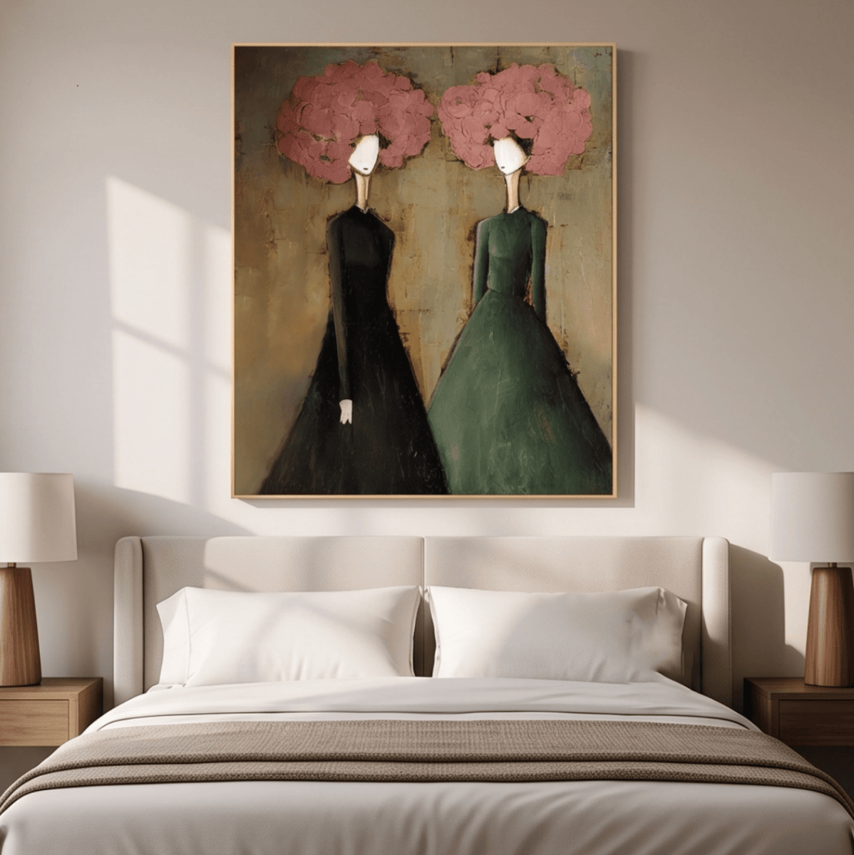 Figurative Floral Wall Art MT240 - Tactile Atelier