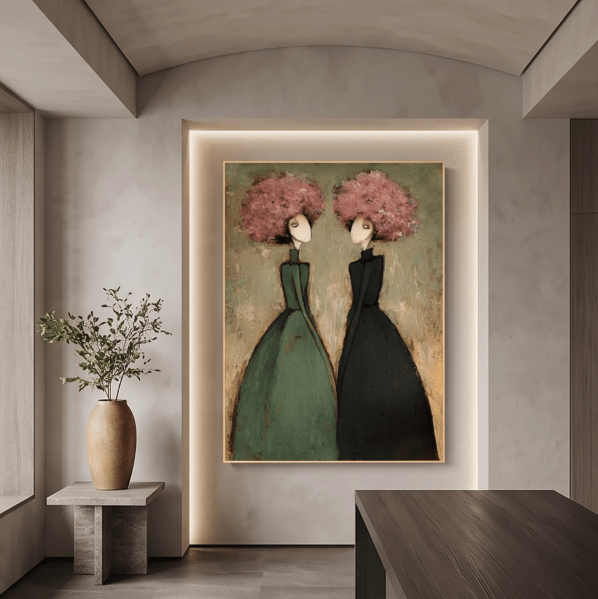 Figurative Floral Wall Art MT245 - Tactile Atelier