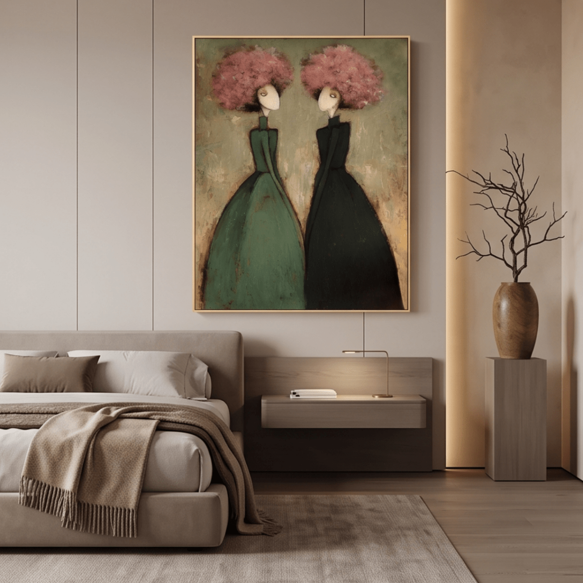 Figurative Floral Wall Art MT245 - Tactile Atelier