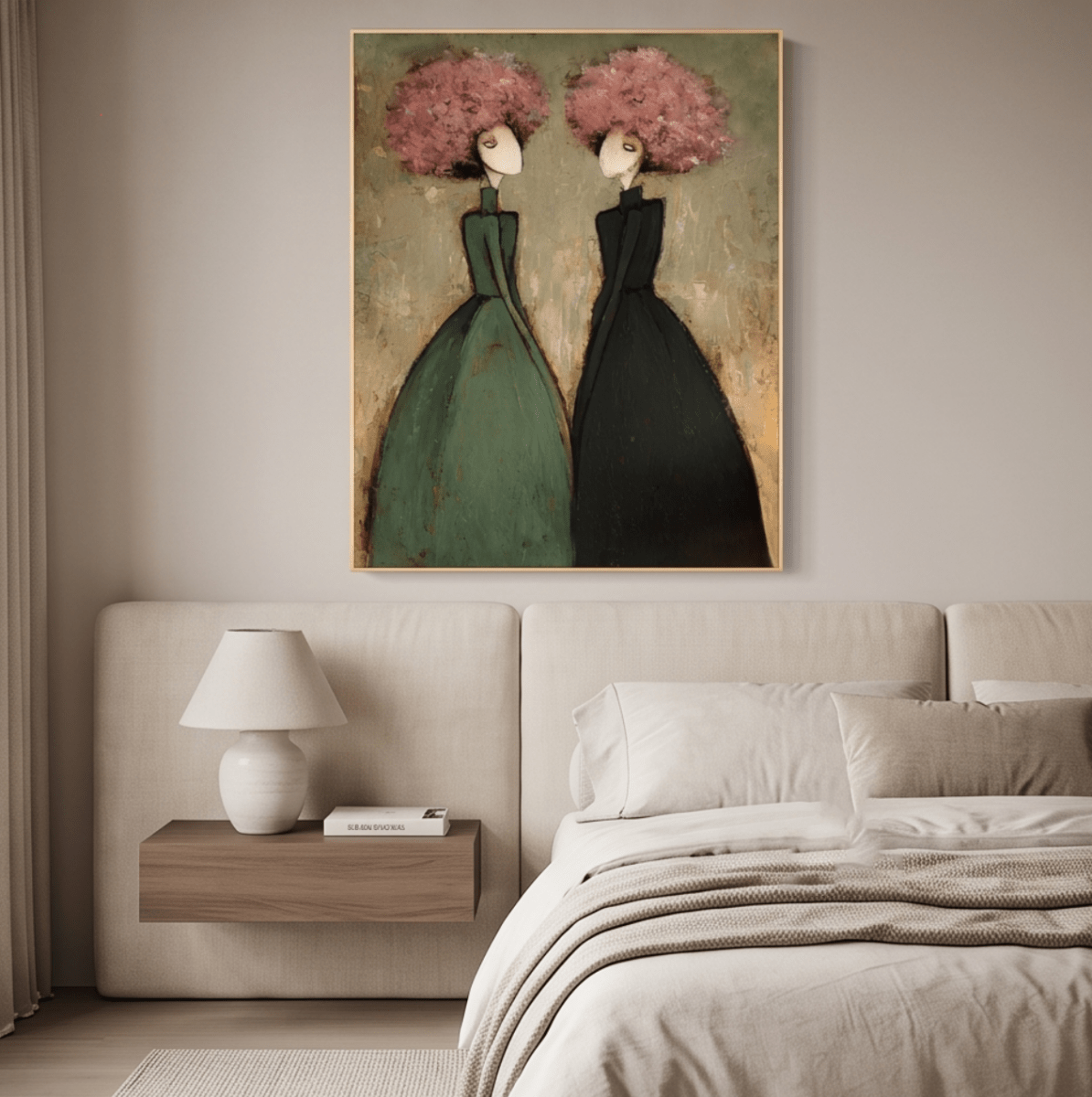 Figurative Floral Wall Art MT245 - Tactile Atelier