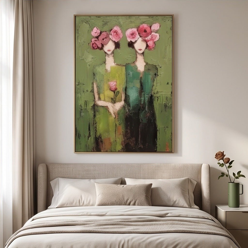 Figurative Floral Wall Art #TO087 - Tactile Atelier