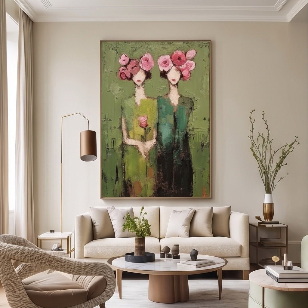 Figurative Floral Wall Art #TO087 - Tactile Atelier