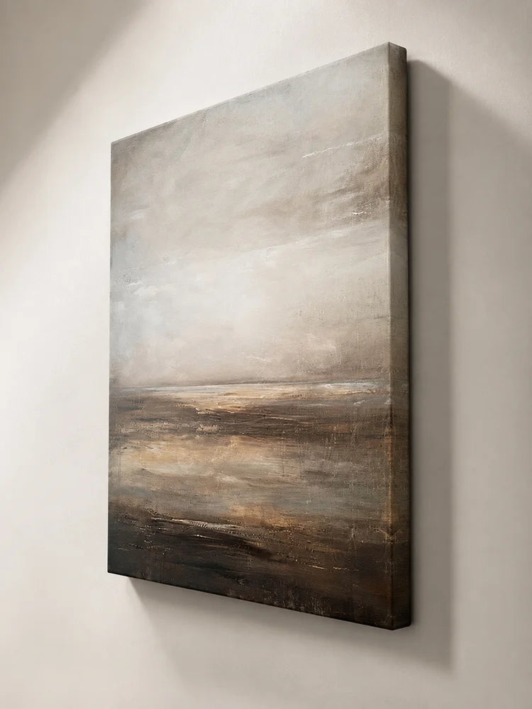 Stretched canvas artwork displayed without an outer frame