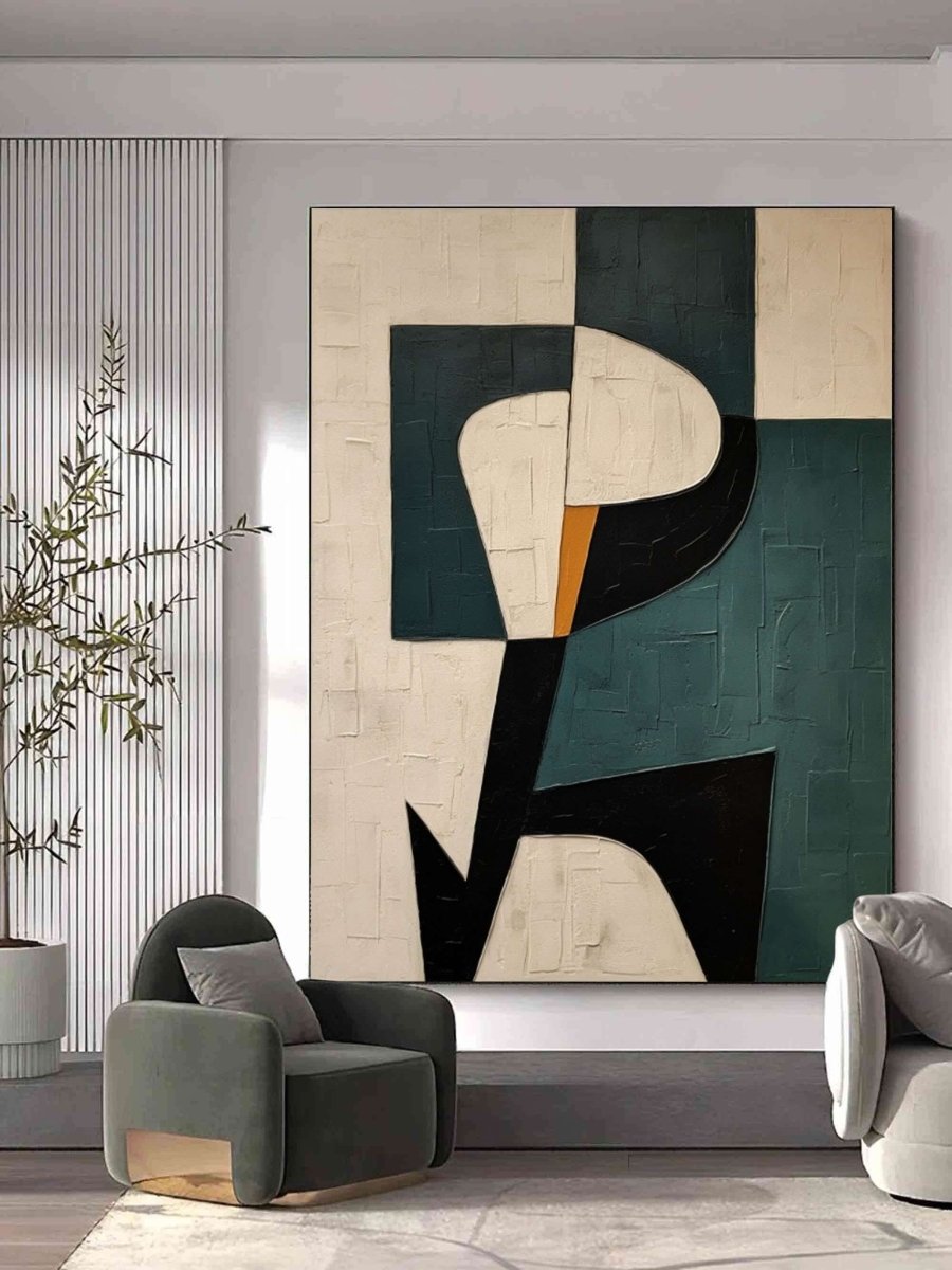 Geometric Abstract Wall Art MS436 - Tactile Atelier