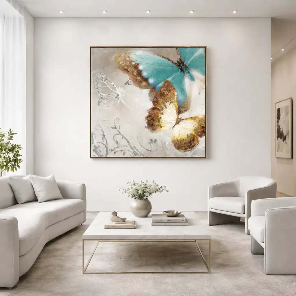 Hand-Painted Butterfly Wall Art TA045 - Tactile Atelier