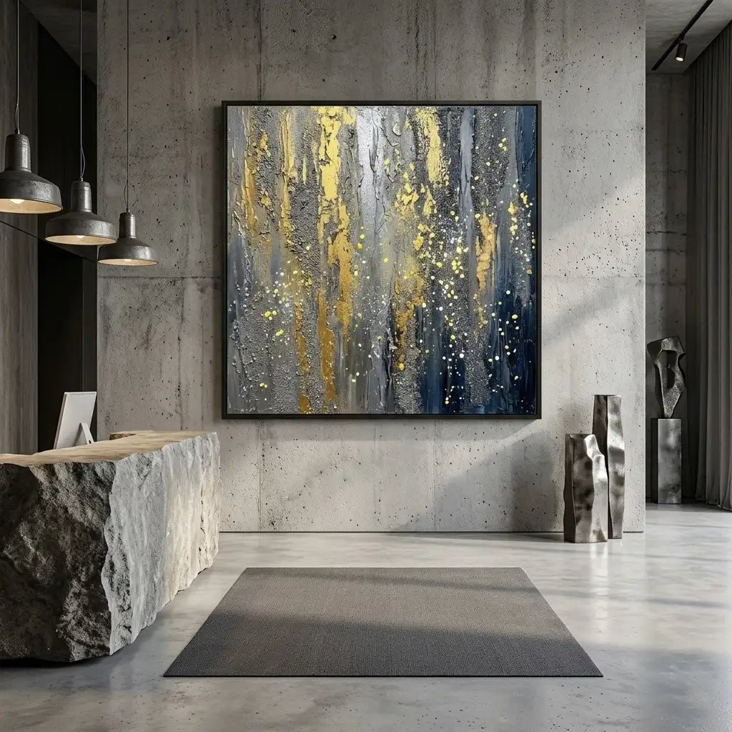 Metallic Abstract Wall Art MT153 - Tactile Atelier