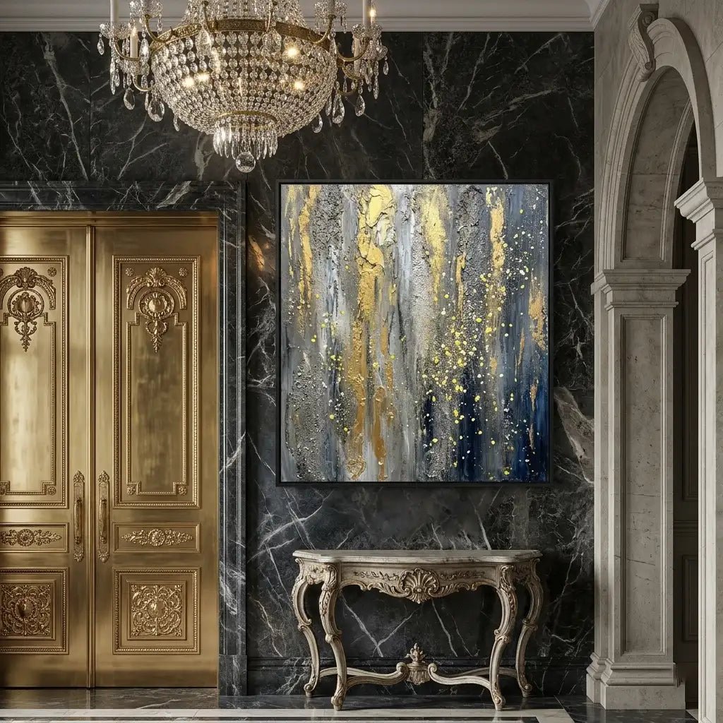 Metallic Abstract Wall Art MT153 - Tactile Atelier