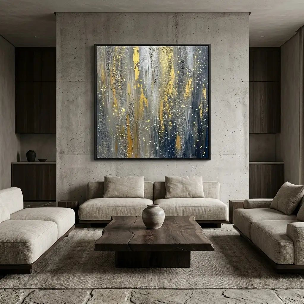 Metallic Abstract Wall Art MT153 - Tactile Atelier