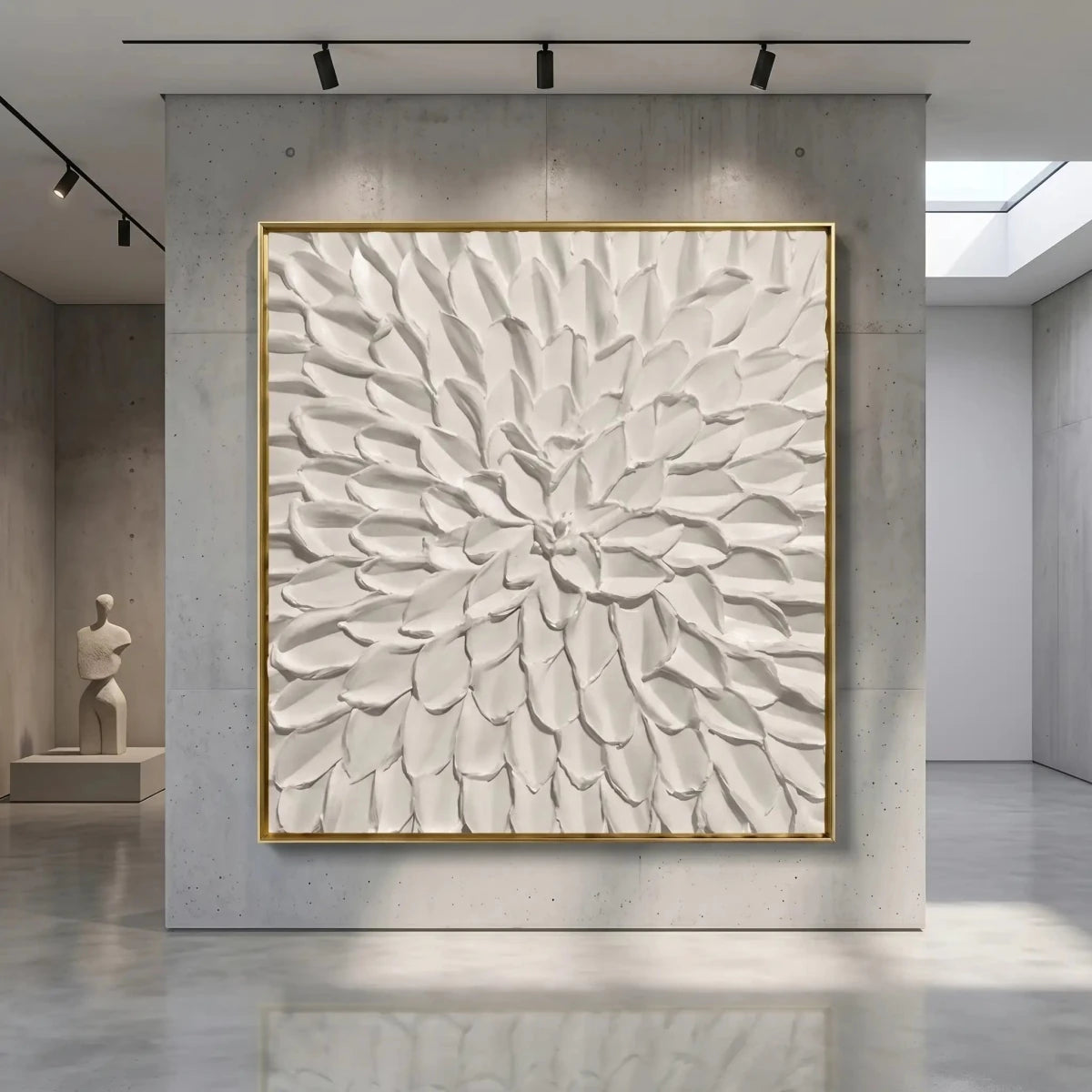 Minimalist Floral Texture Wall Art MT034 - Tactile Atelier