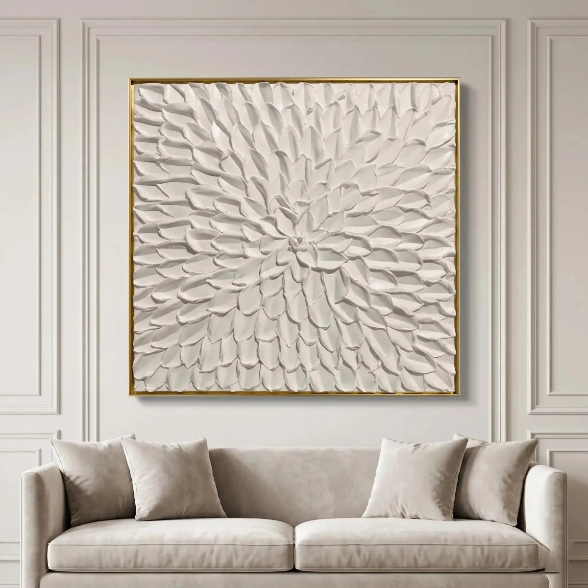 Minimalist Floral Texture Wall Art MT034 - Tactile Atelier