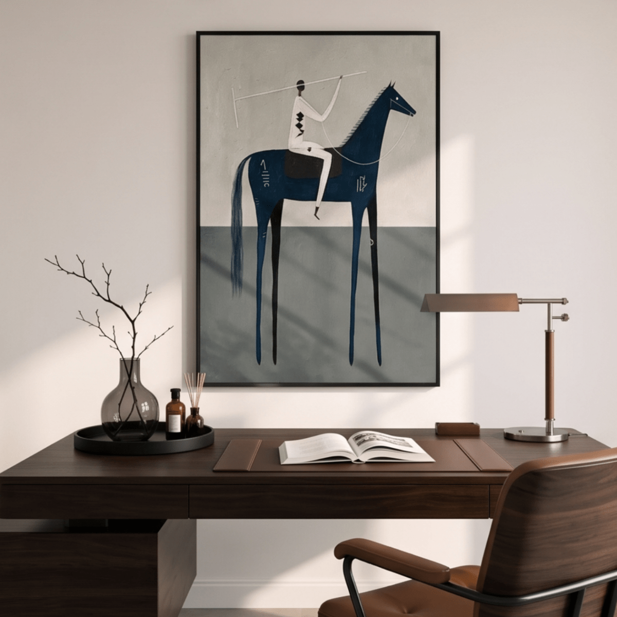 Minimalist Horse Wall Art MT224 - Tactile Atelier