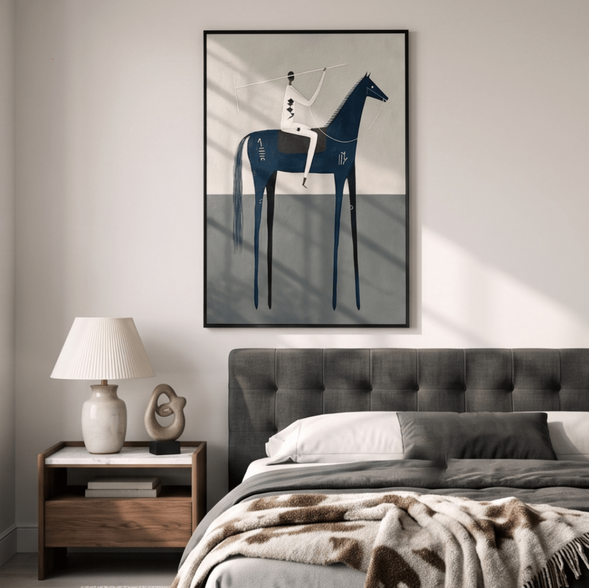 Minimalist Horse Wall Art MT224 - Tactile Atelier