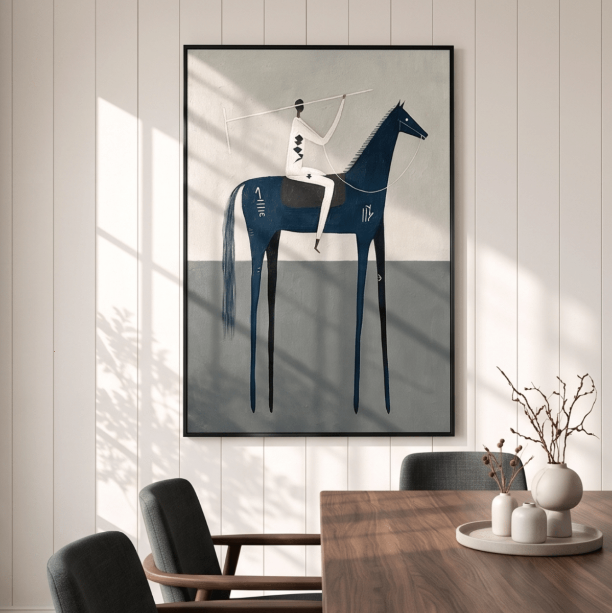 Minimalist Horse Wall Art MT224 - Tactile Atelier