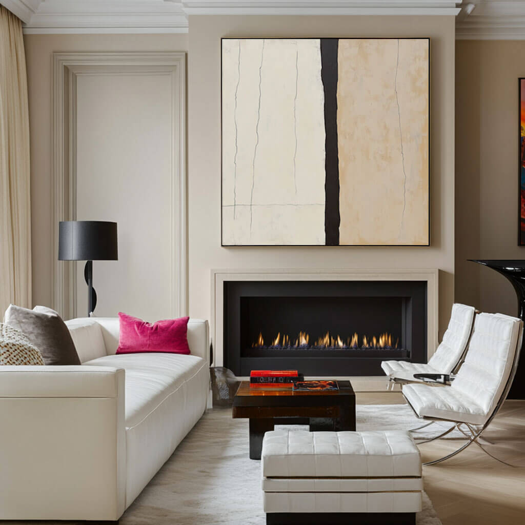 Minimalist Neutral Abstract Wall Art MT845 - Tactile Atelier