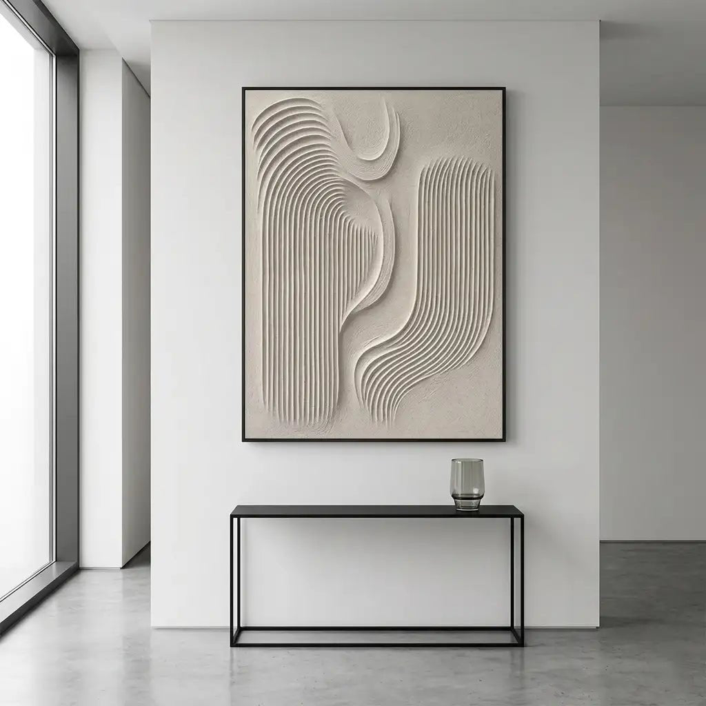 Minimalist Textured Abstract Painting MT045 - Tactile Atelier