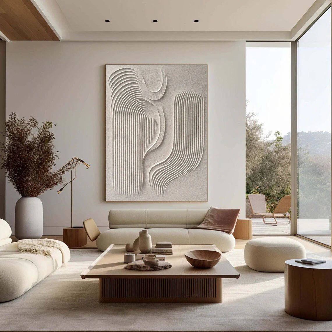 Minimalist Textured Abstract Painting MT045 - Tactile Atelier