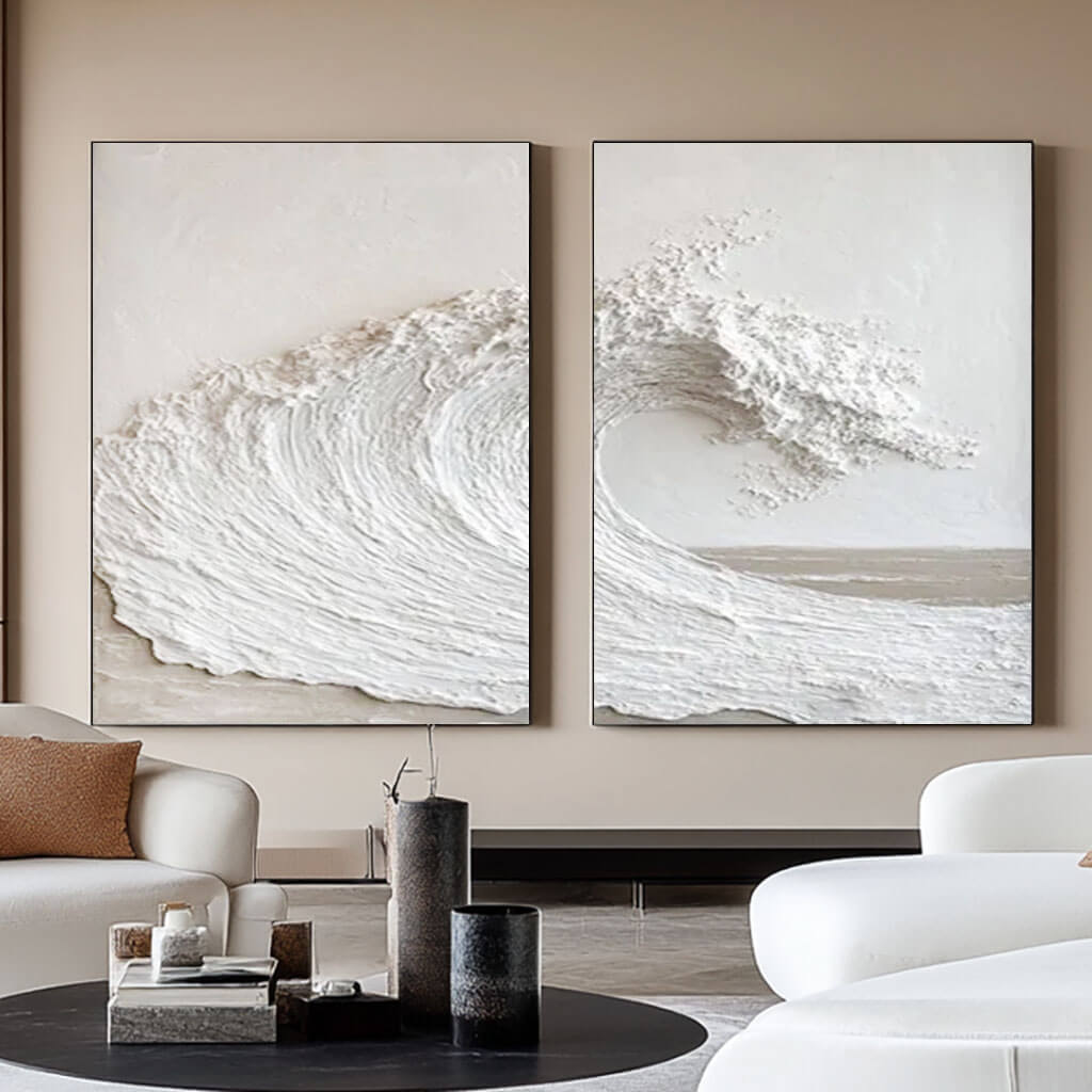 Minimalist Textured Wall Art MT018 - Tactile Atelier