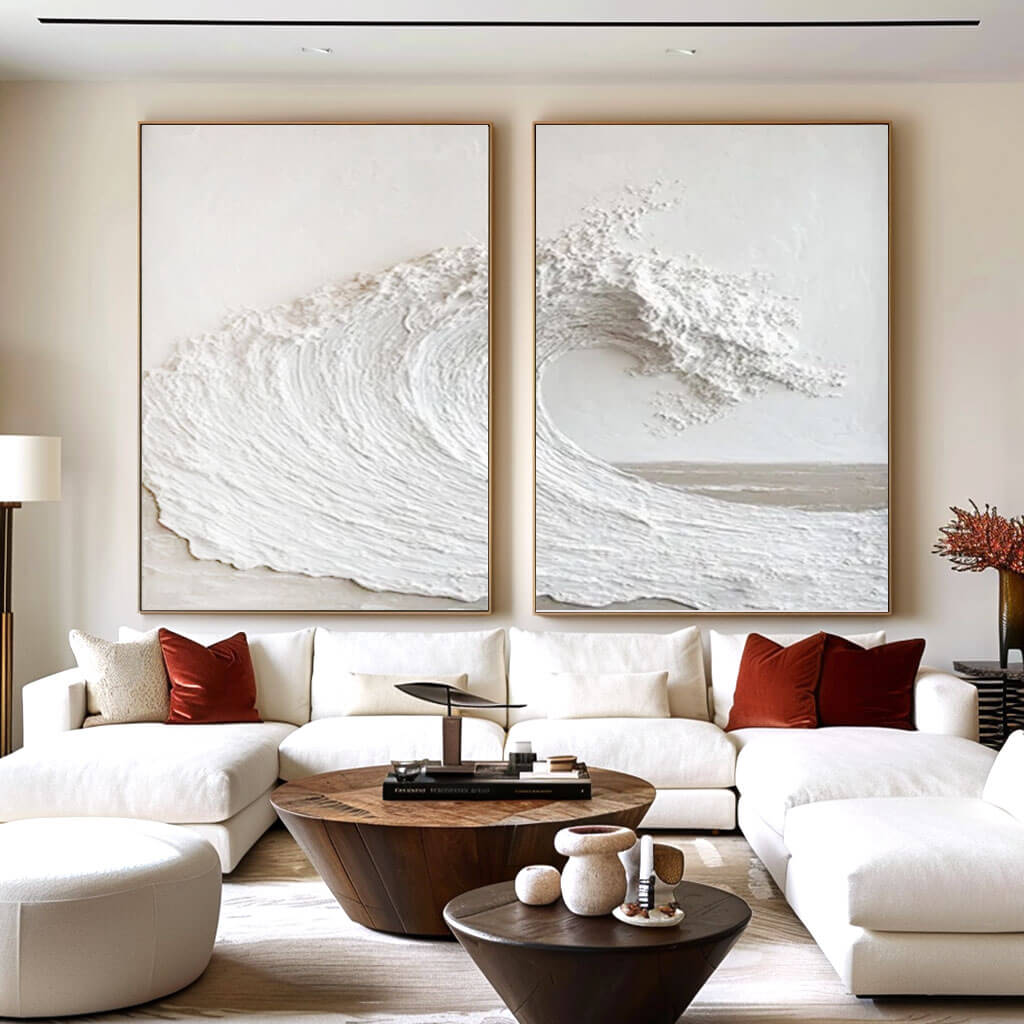 Minimalist Textured Wall Art MT018 - Tactile Atelier
