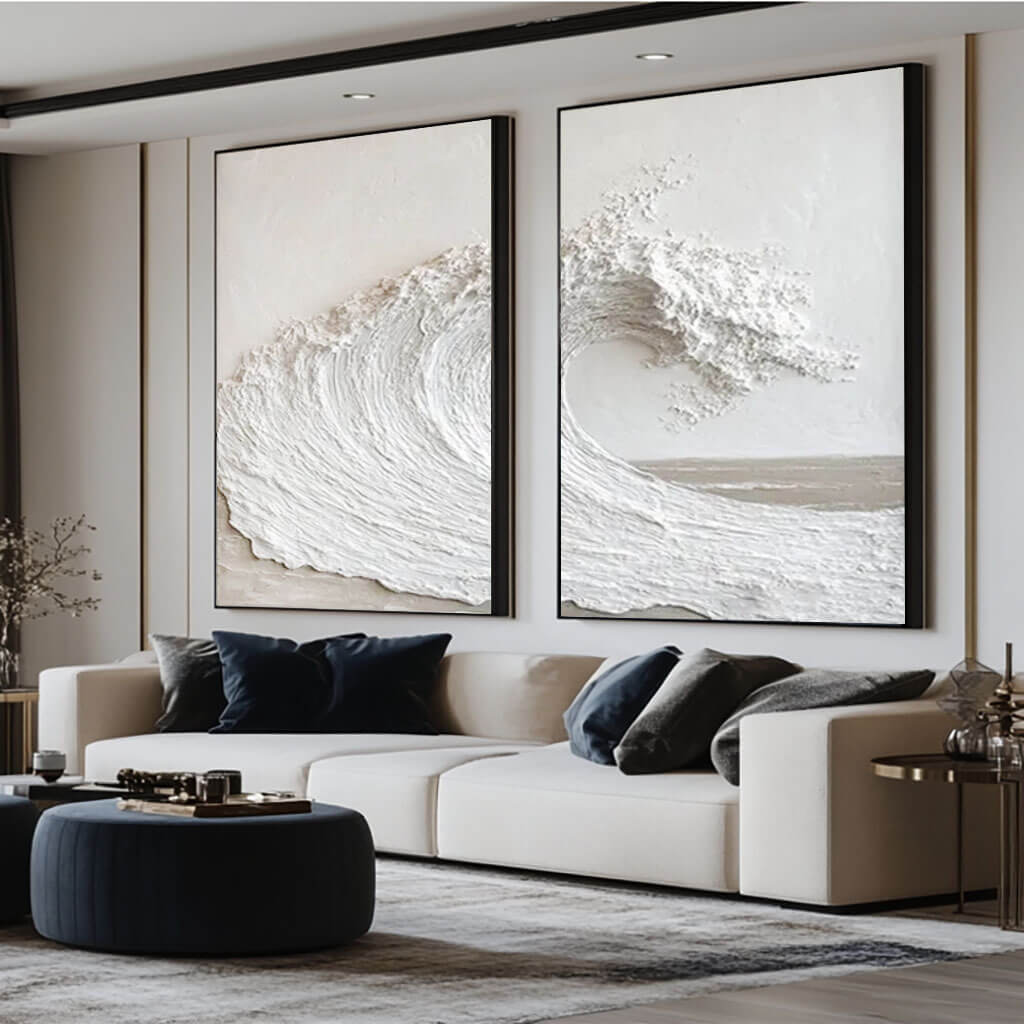Minimalist Textured Wall Art MT018 - Tactile Atelier