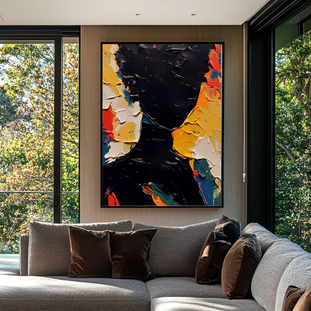 Modern Abstract Portrait Wall Art MT853 - Tactile Atelier