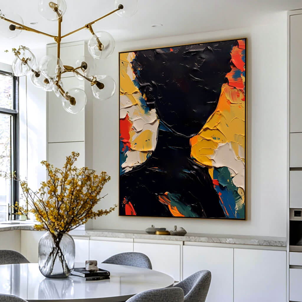 Modern Abstract Portrait Wall Art MT853 - Tactile Atelier