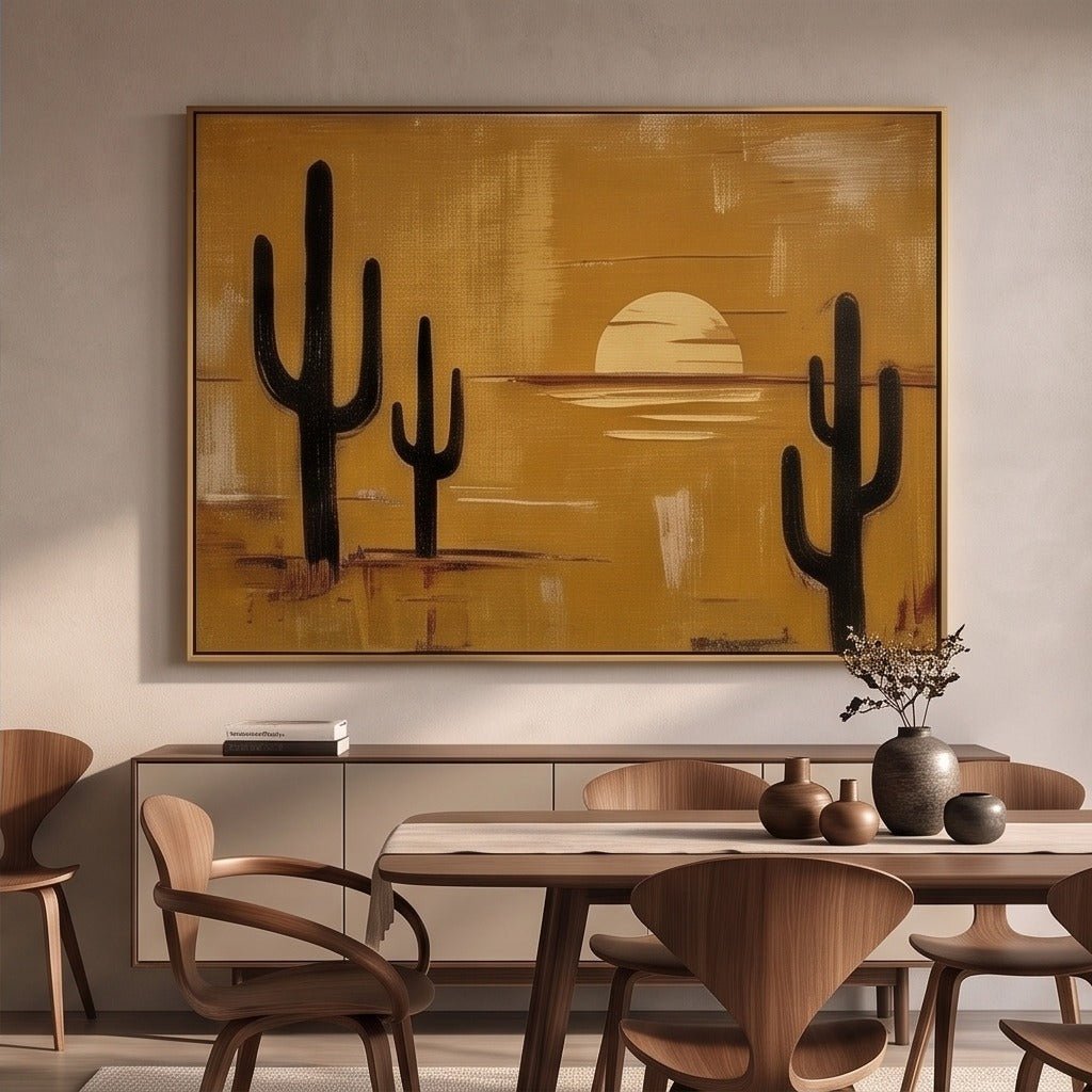 Modern Desert Landscape Wall Art TO437 - Tactile Atelier