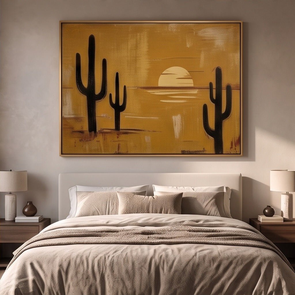 Modern Desert Landscape Wall Art TO437 - Tactile Atelier