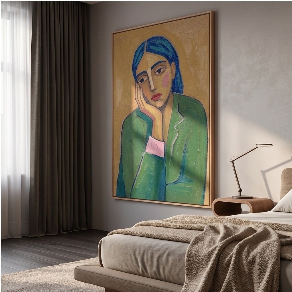 Modern Figurative Woman Wall Art #TO080 - Tactile Atelier