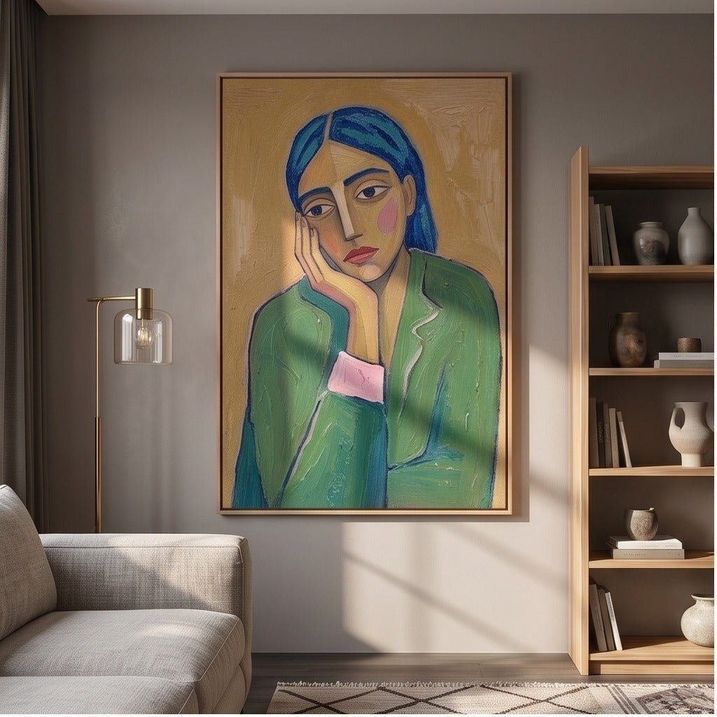 Modern Figurative Woman Wall Art #TO080 - Tactile Atelier