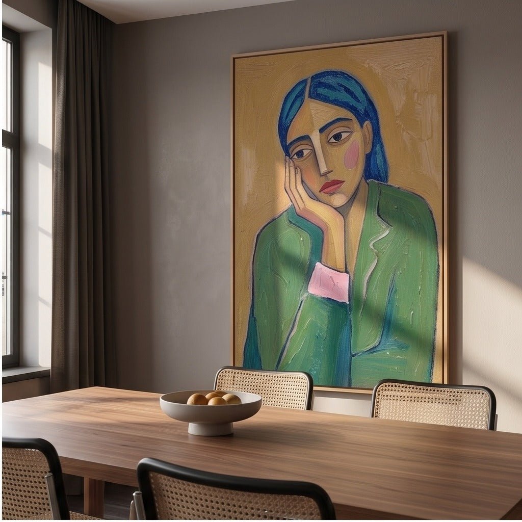 Modern Figurative Woman Wall Art #TO080 - Tactile Atelier