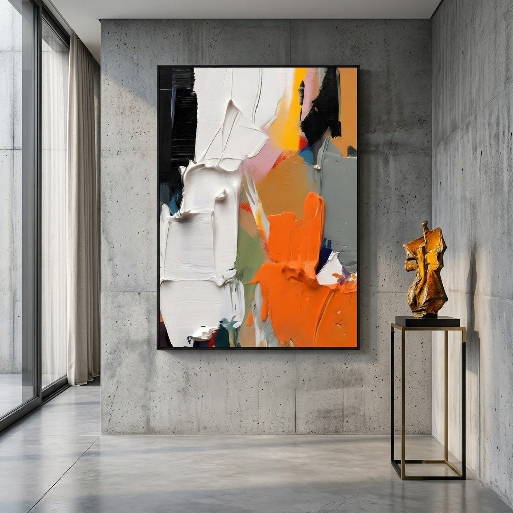 Modern Impasto Abstract Wall Art MT058 - Tactile Atelier