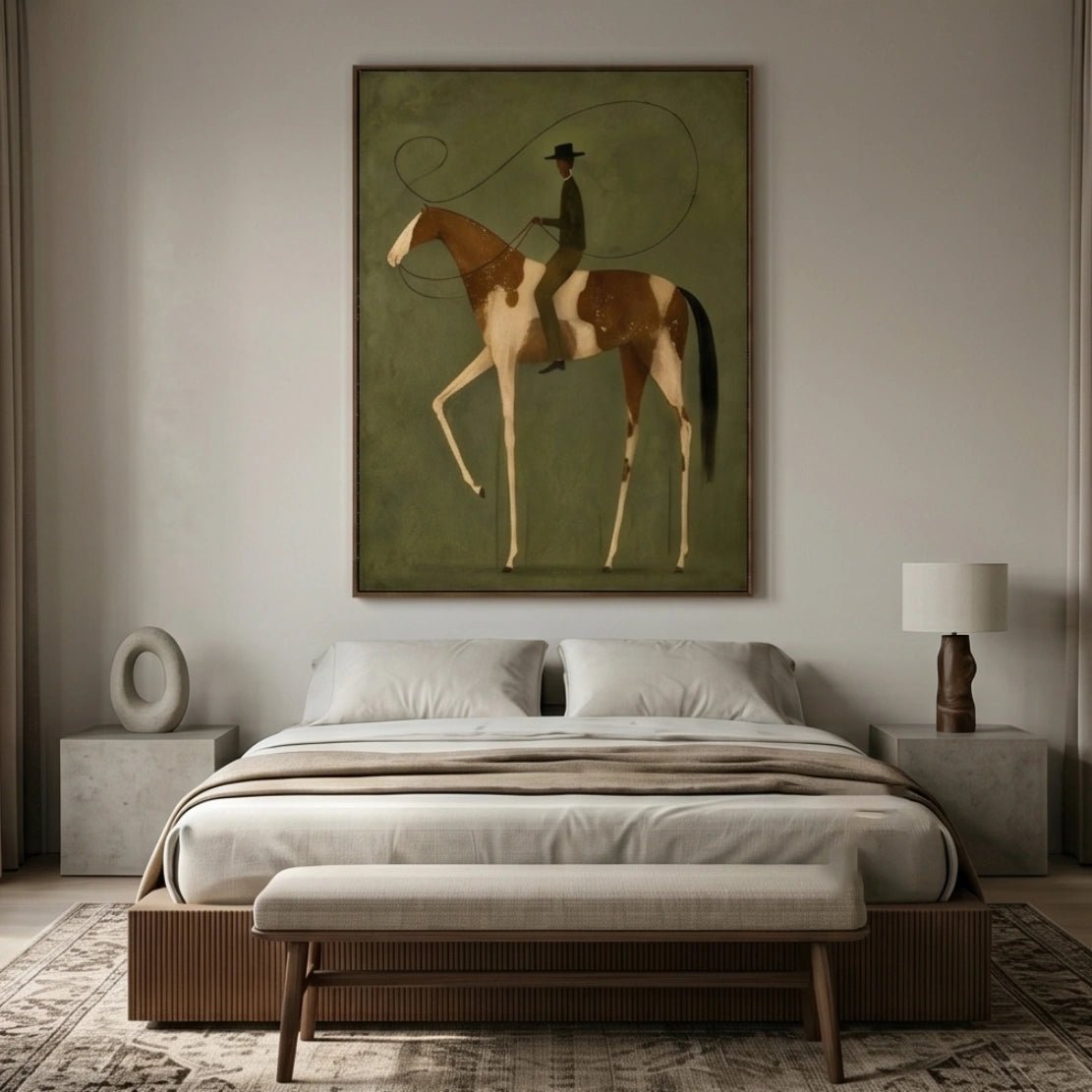 Modern Surreal Equestrian Wall Art MT034 - Tactile Atelier
