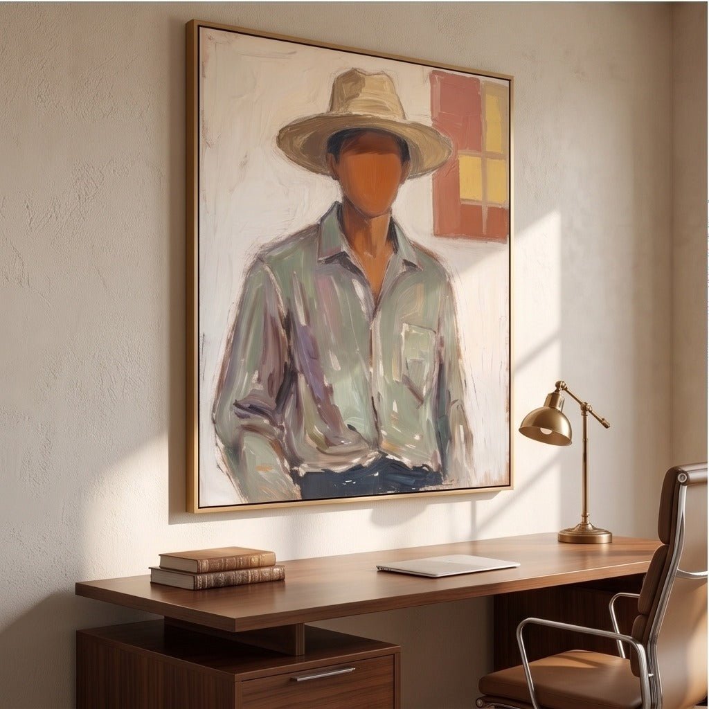 Modern Western Portrait Wall Art TO114 - Tactile Atelier
