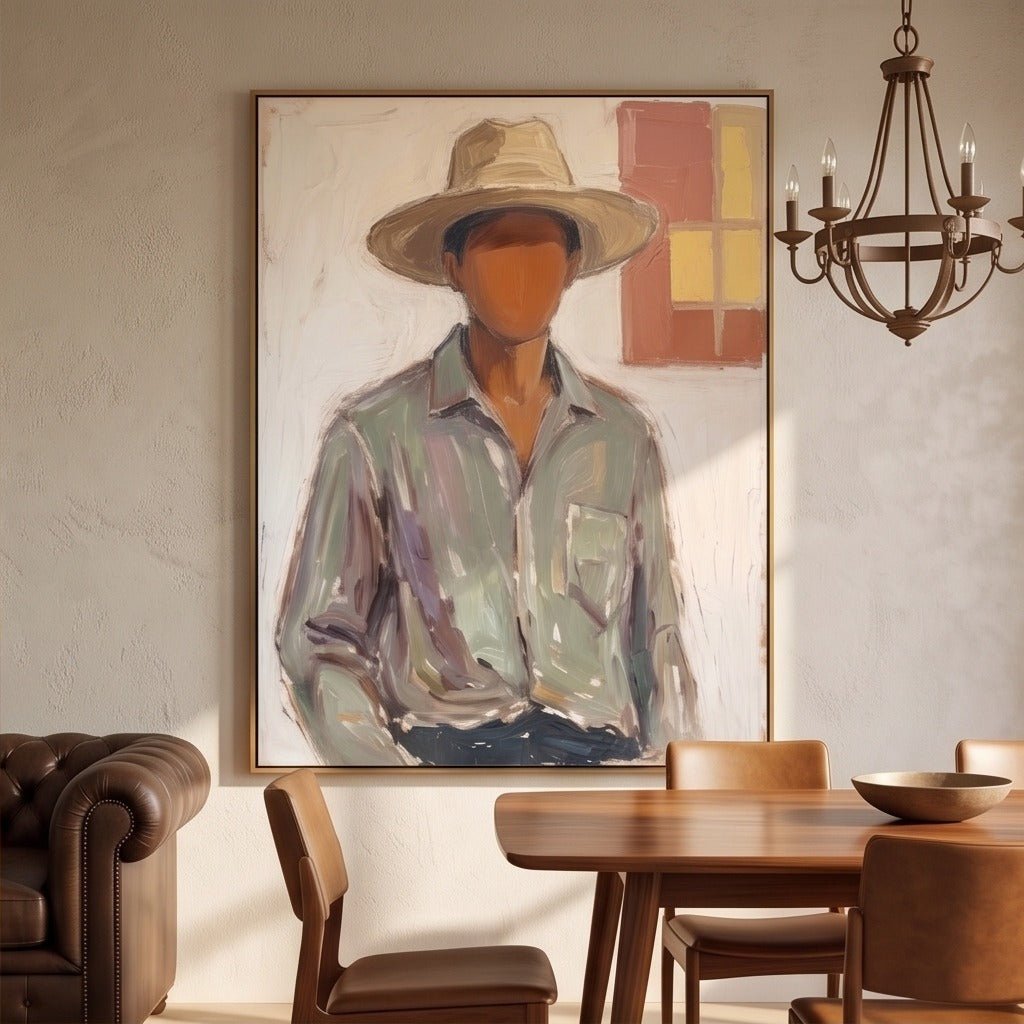 Modern Western Portrait Wall Art TO114 - Tactile Atelier