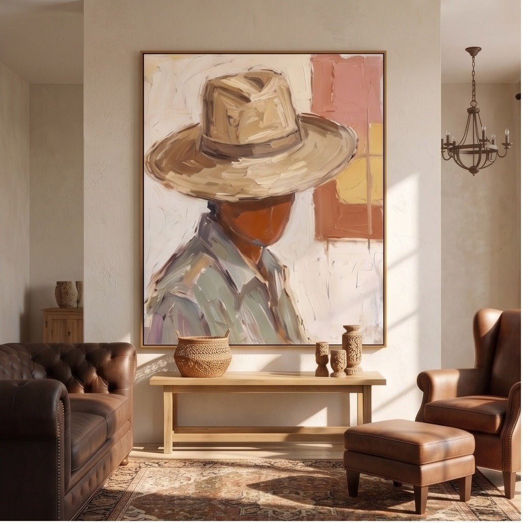 Modern Western Portrait Wall Art TO360 - Tactile Atelier